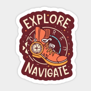 Explore Navigate Sticker